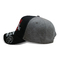 까만 최고 3D에 의하여 수를 놓는 야구 모자 및 회색 색깔 남성 사용