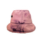 주문 자수 다채로운 성숙한 어부 물통 모자 뒤집을 수 있는 면 동점 - 염료 넓은 테두리